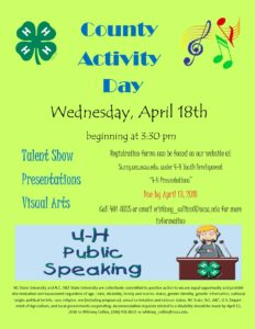 Cover photo for 4-H County Activity Day 2018