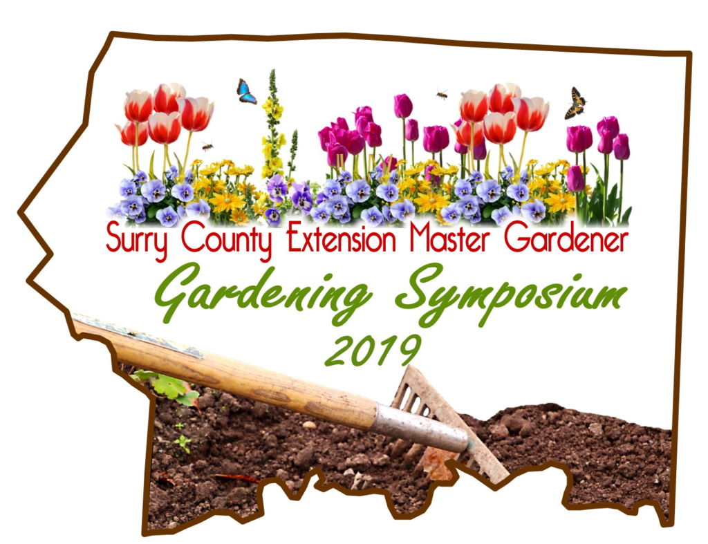 Surry County Extension Master Gardener Gardening Symposium 2019 logo