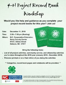 Cover photo for 4-H Project Record Book / Portfolio Workshop