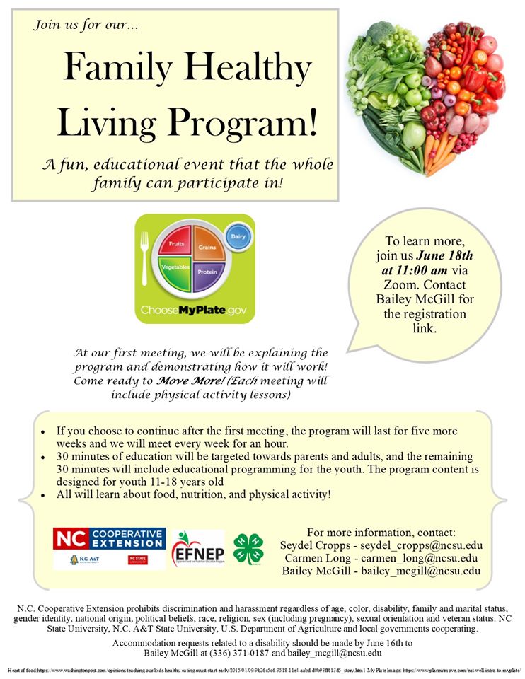 Family Healthy Living Flyer