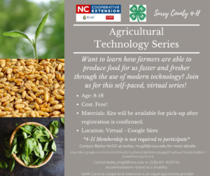 Flier for the Agricultural Technology Series