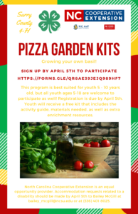 Pizza Garden Kit Flier