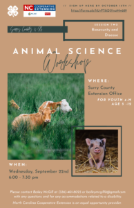 Animal Science Workshop