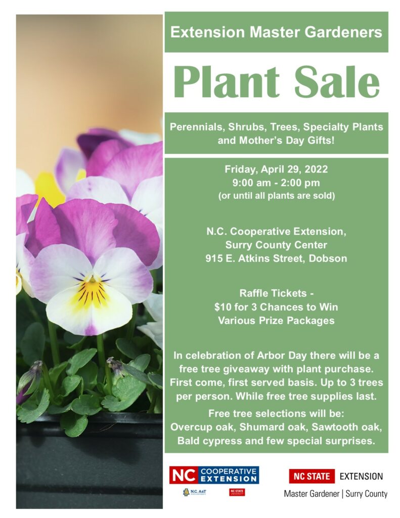 Extension Master Gardener Plant Sale flyer