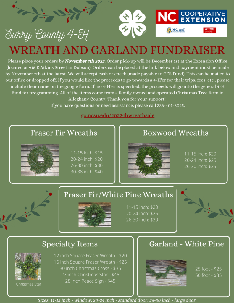 4-H Wreath and Garland Sale