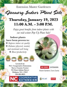 Cover photo for EMGV January Indoor Plant Sale