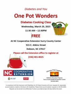 Cover photo for Diabetes Cooking Class