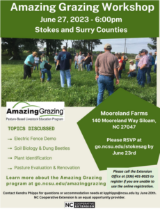 Join us on June 27, at 6 pm for a workshop from Amazing Grazing