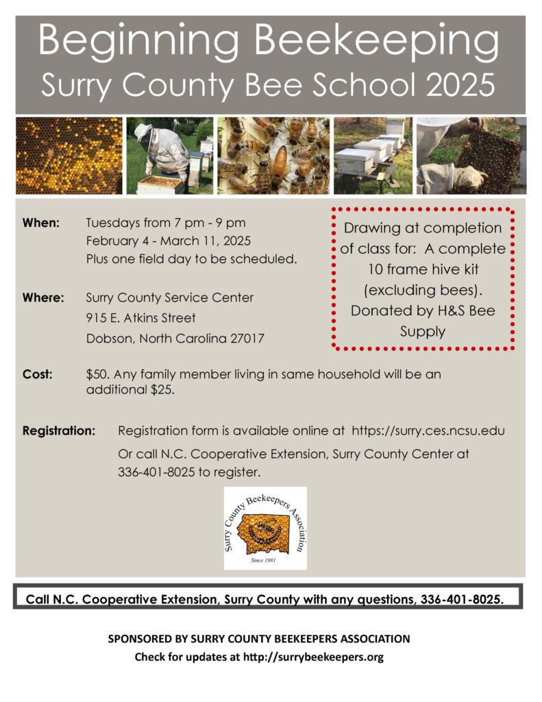 Beekeeping School 2025 Flyer